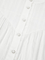 Load image into Gallery viewer, Simple Puff Sleeve Shirt Women N6C137