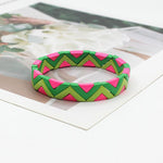 Load image into Gallery viewer, Multitone Enamel Cuff Alloy Dual Finish S5P211