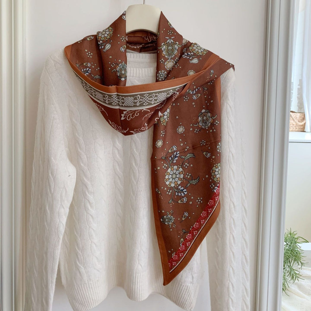 Women's Cotton Linen Printed Scarf Shawl N6J143