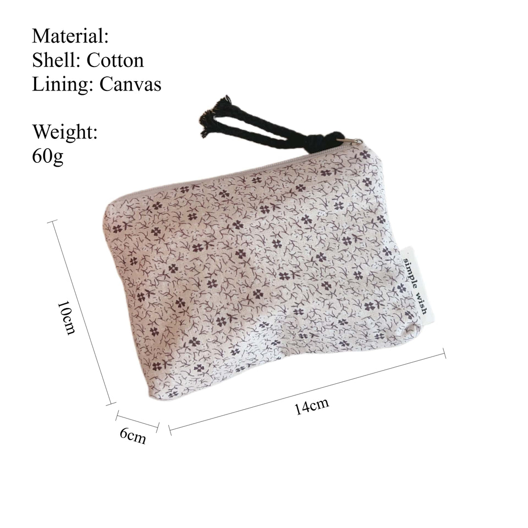 Printed Cotton Card Case Horizontal S5P352