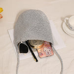 Load image into Gallery viewer, Woven Straw Look Crossbody Bucket Bag Beach N6E054