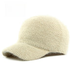 Load image into Gallery viewer, Faux Rabbit Fur Baseball Cap Women Soft Warm Knit N6G201