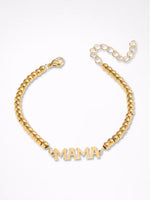 Load image into Gallery viewer, 4mm Bead 18K Gold Plated Bracelet Women N6D528