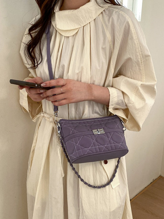 Quilted Pattern Shoulder Bag Women N6C022