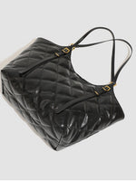 Load image into Gallery viewer, Quilted Oversized Tote Bag with Magnetic Snap N6C048
