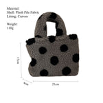 Load image into Gallery viewer, Dotted Plush Mini Phone Case Canvas Lining  S5P347