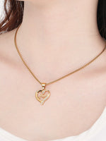 Load image into Gallery viewer, Mom Heart Cutout Pendant Necklace Women N6D519