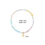 Load image into Gallery viewer, Colorful Handmade Daisy Beaded Pendant Necklace N6E118