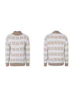 Load image into Gallery viewer, Snowflake Half High Collar Knit Sweater Women N6H260