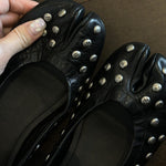 Load image into Gallery viewer, Vintage Split Toe Chunky Heel Mary Jane Shoes Women N6H040