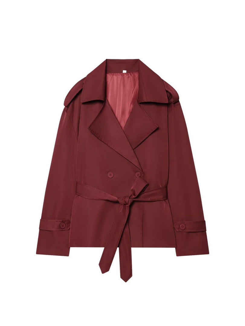 Short Belted Jacket Women Office N6C266