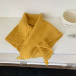 Load image into Gallery viewer, Fringe Knit Shawl Neck Warmer Triangle Cape Women N6H309