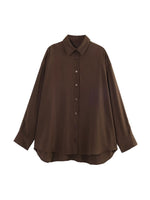 Load image into Gallery viewer, Striped Loose Collared Shirt Women N6C101