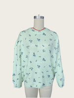 Load image into Gallery viewer, Floral Print Knit Pullover Round Neck Long Sleeve N6G145