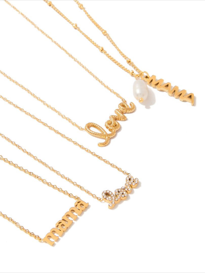French Style Envelope Letter Necklace Women N6D503