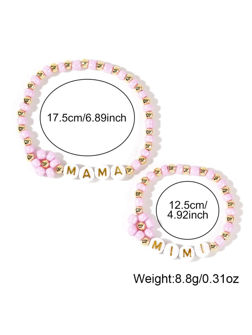 Mama Beaded Bracelet Set Women N6D533