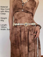 Load image into Gallery viewer, Bohemian Woven Beaded Waist Chain Women Adjustable N6C090