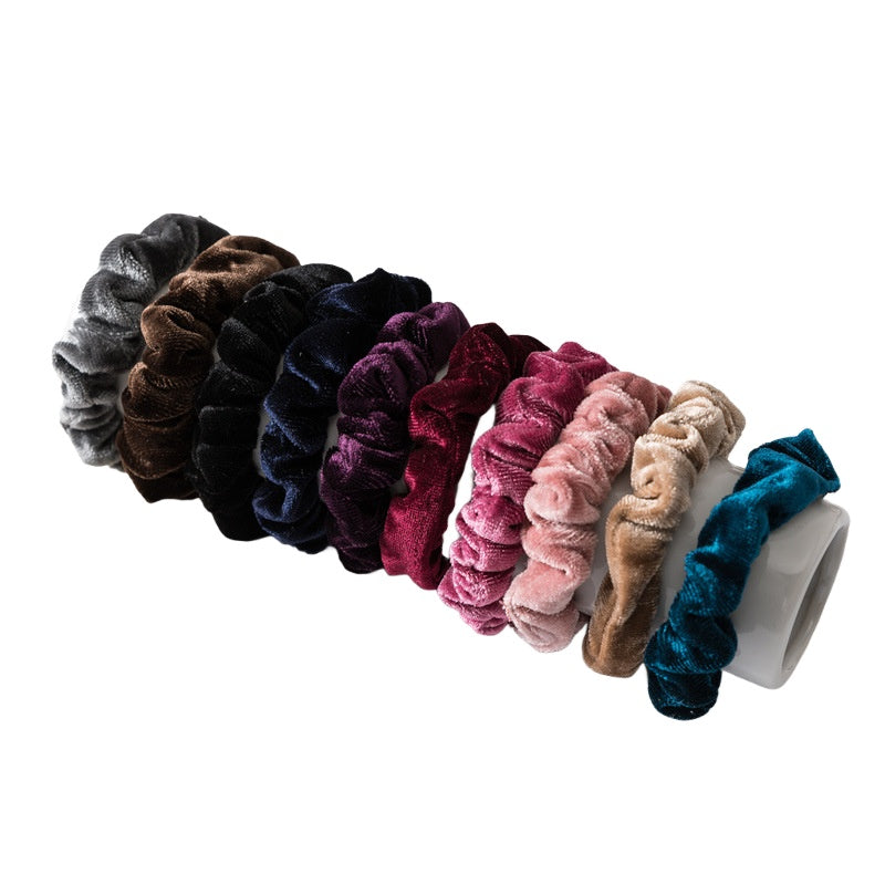 Velvet Continuous Loop Hair Tie Multi Color S5P424