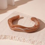Load image into Gallery viewer, Freeform Marbled Bangle Acrylic Multi-Tone Circular  S5P071