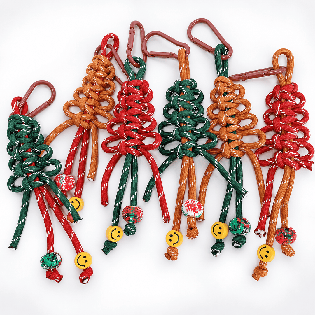 Christmas Tree Beaded Keychain Bag Charm N6K292