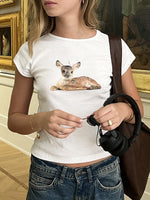 Load image into Gallery viewer, Animal Print Tee Slim Fit Lightweight N5Z131
