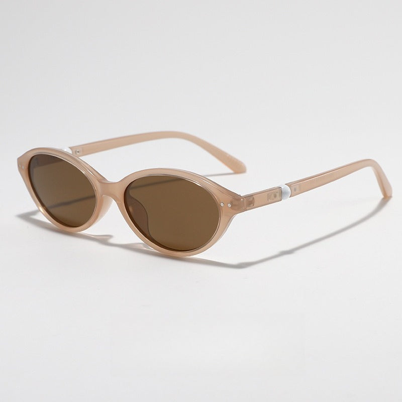 Cat Eye Oval Small Frame Sunglasses Women N6B217