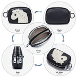 Load image into Gallery viewer, Women's Top-Grain Leather Horse Double-Zip Coin Purse N6J236