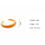 Load image into Gallery viewer, Pleated Acrylic Bangle Round Open S5P100
