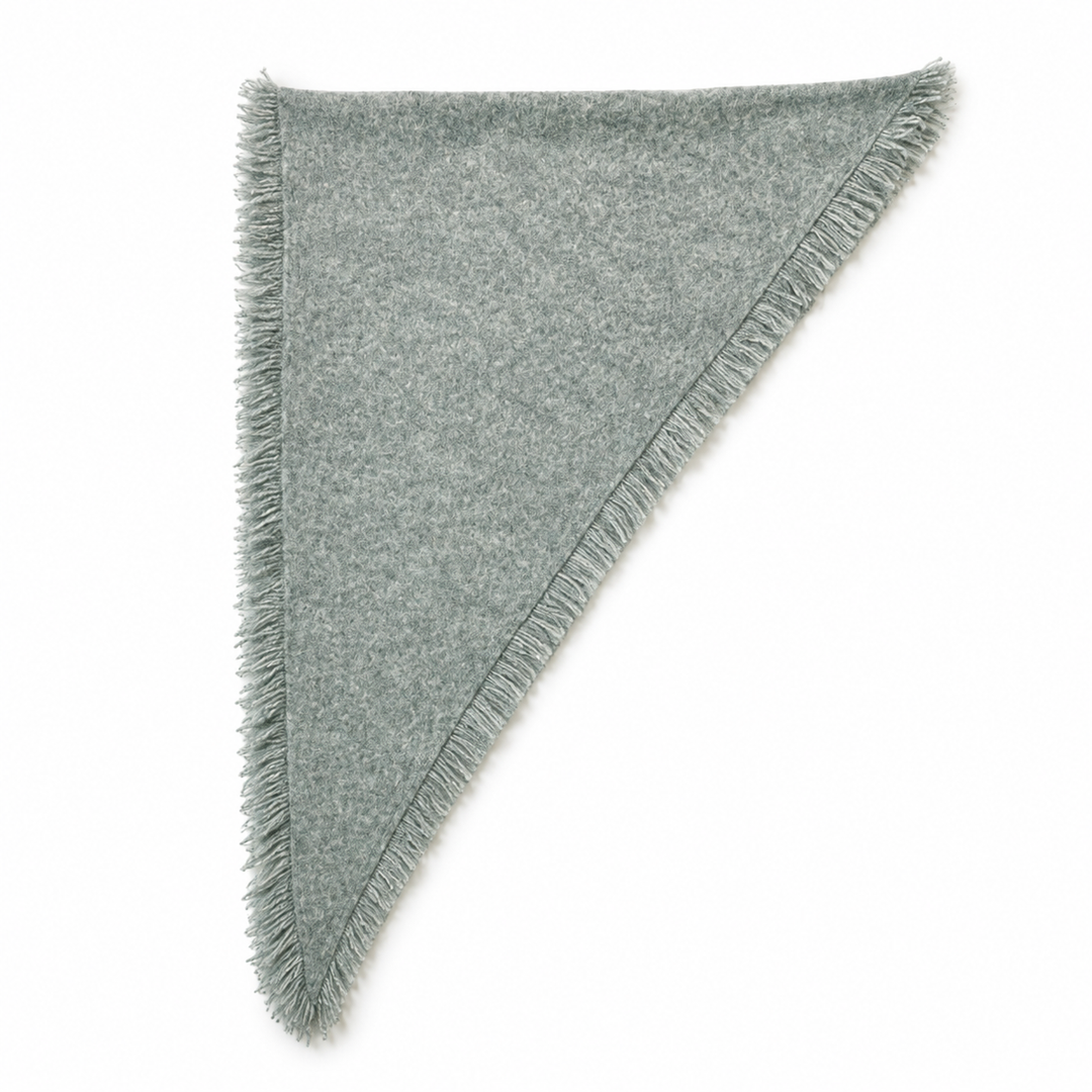 Womens Yak Down Wool Blend Fringe Knit Scarf N6K240
