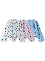 Load image into Gallery viewer, Simple Polka Dot Back Slit Blouse Women N6E145