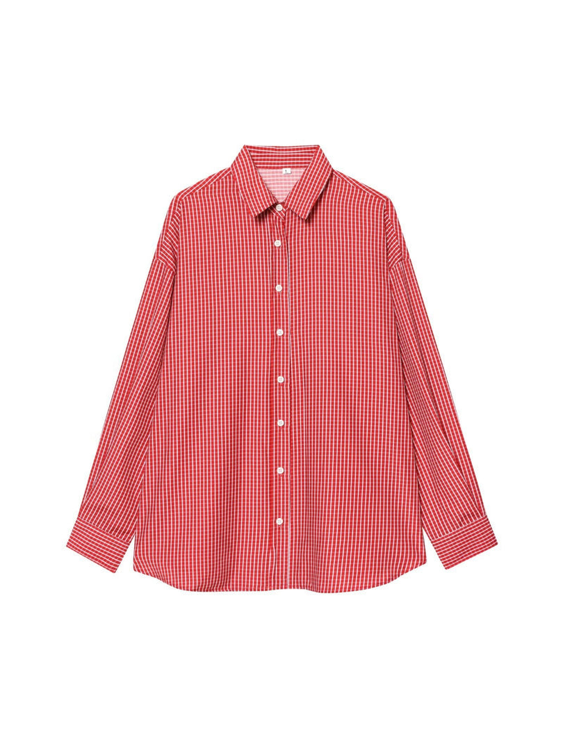 Striped Poplin Loose Shirt Women N6C099