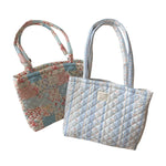 Load image into Gallery viewer, Floral Quilted Cotton Tote Bag Dual Strap System S5P356