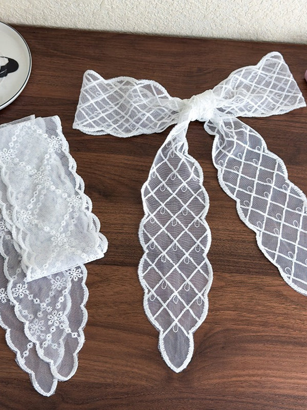 Lace Scarf Headband Long 130cm Women N6C008