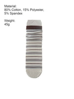 Load image into Gallery viewer, Stripe Slouch Socks Women Cotton Blend N6C178