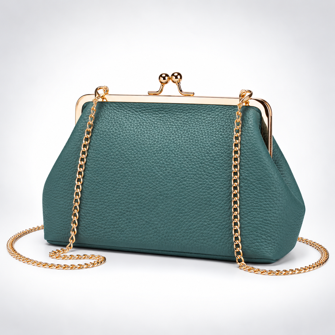 Women's Top-Grain Leather Chain Bag N6J222