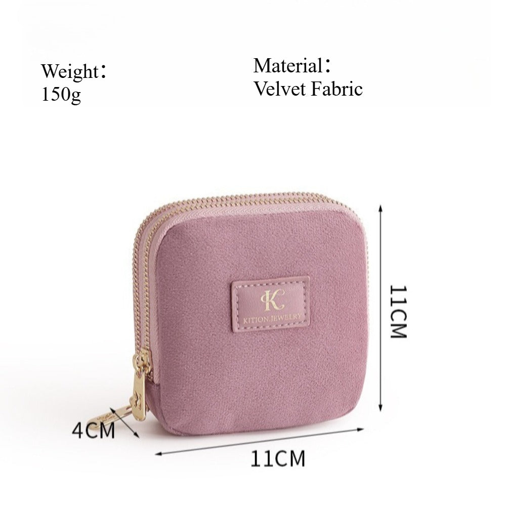 Elegant Velvet Jewelry Organizer Pouch N6E075