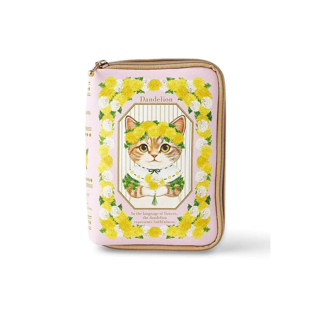 Cat Fairy Book-shaped Cosmetic Bag  Organizer N6E124