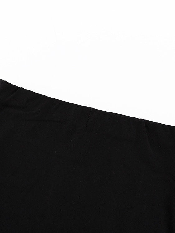 Slim Fit Black Midi Pencil Skirt Women N6C207