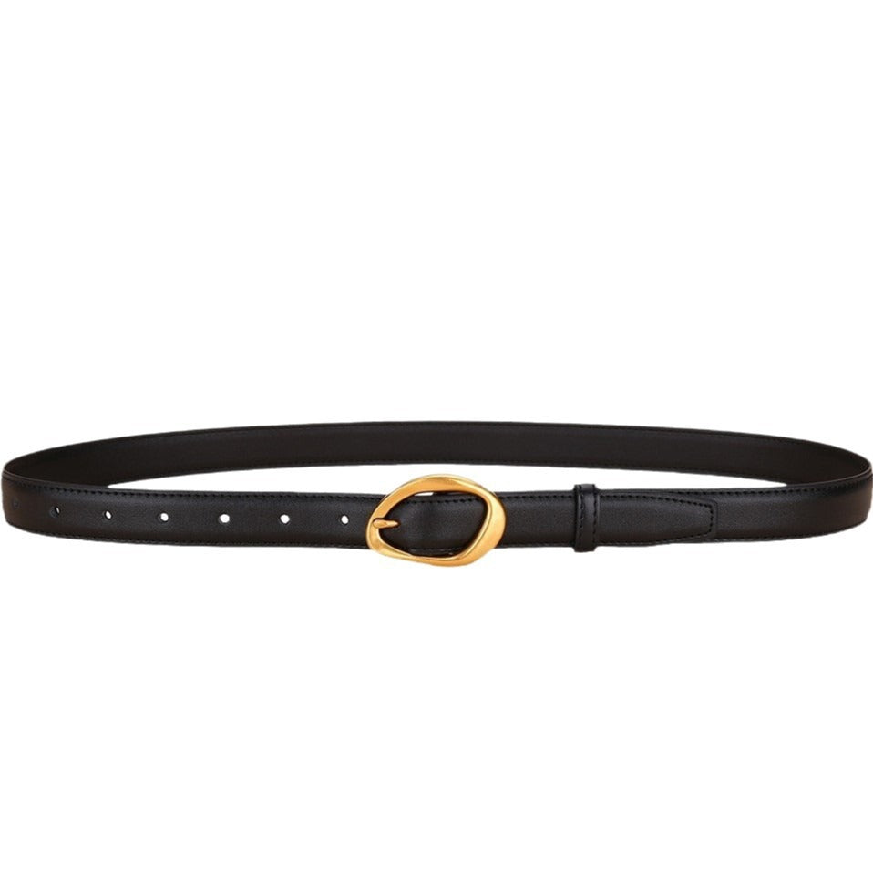 Double-Sided Genuine Leather Belt Women  N6H329