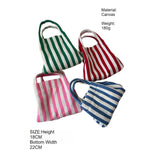 Load image into Gallery viewer, Dopamine Stripe Mini Canvas Tote Bag N6E041