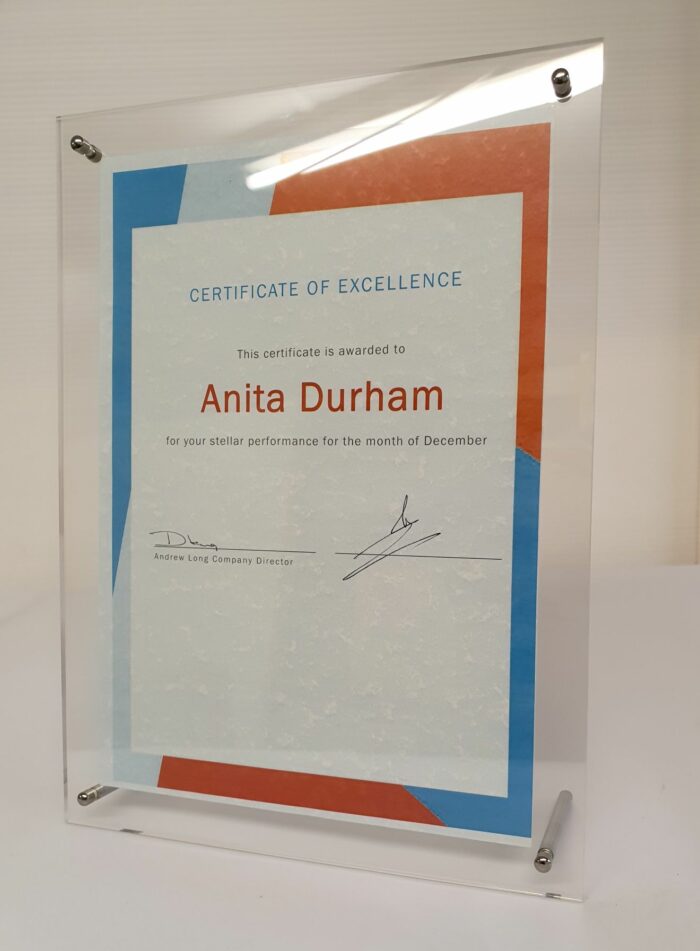 A5 Desktop Certificate Frame