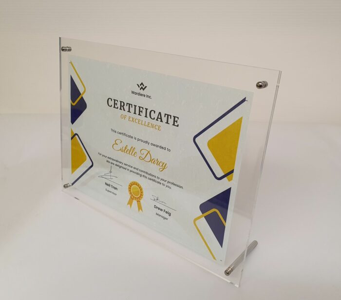A4 Desktop Certificate Frame