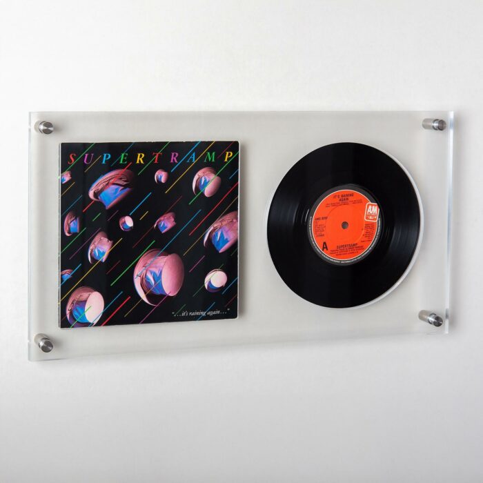 7 Inch Singe with Vinyl Record Tilted