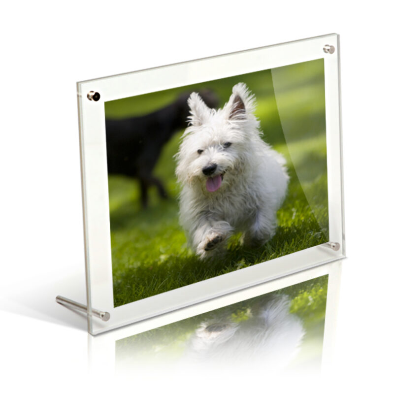 A4 acrylic free standing desktop photo frame
