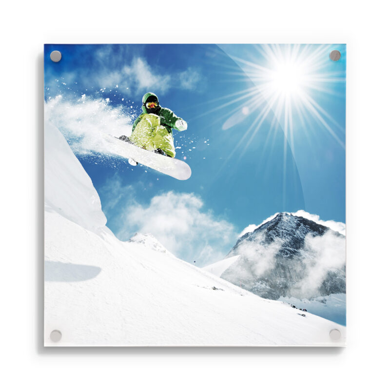 square acrylic wall print