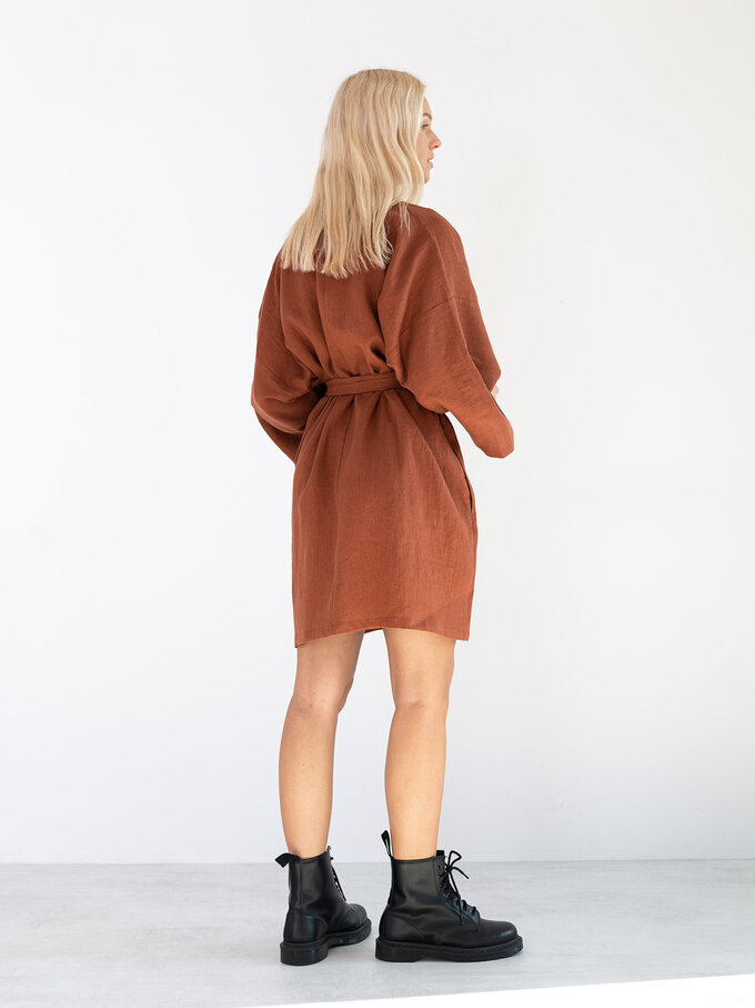 Bild 6 von ATHENA - Wickelkleid aus Leinen in von Love and Confuse