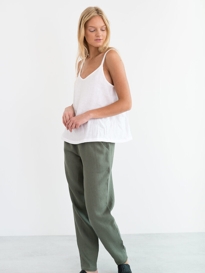 Bild 3 von BRINLEY Leinenhose in Sage green, you can also choose other colors above von ALBERALKIRK