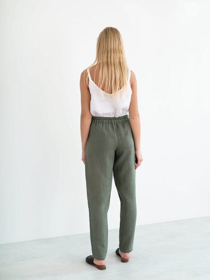 Bild 6 von BRINLEY Leinenhose in Sage green, you can also choose other colors above von ALBERALKIRK