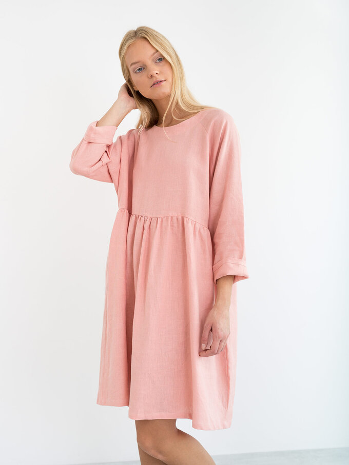 Bild 2 von HARLOW Langarm Leinenkleid in von ALBERALKIRK
