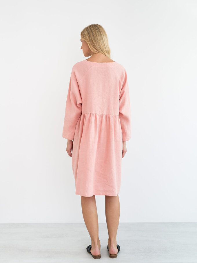 Bild 5 von HARLOW Langarm Leinenkleid in von ALBERALKIRK